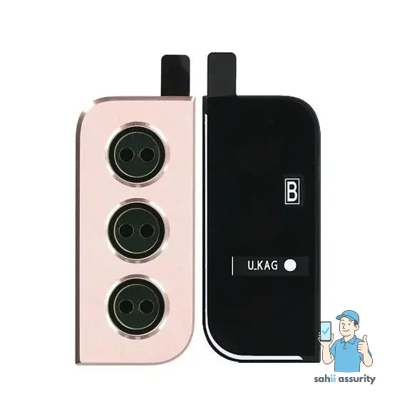 Camera Lens Glass with Frame for Samsung Galaxy S21 Plus Pink